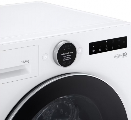 Máquina de Lavar e Secar Roupa LG WHX9516TLC – 11/6 kg – Bomba de Calor Dual Inverter – Classe A