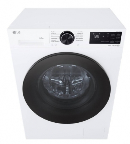 Máquina de Lavar e Secar Roupa LG W2X5085TLB – 8/5 kg – Slim – AI DD – Steam
