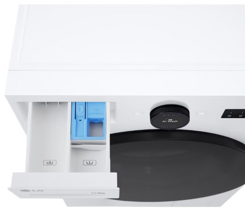 Máquina de Lavar e Secar Roupa LG W4X7016TLB – 11/6 kg – AI DD – TurboWash360 – Steam