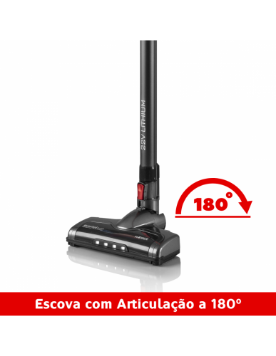 Aspirador Vertical Sem Fios HAEGER Jupiter II Plus 22,2V 40min 600ml HEPA Preto