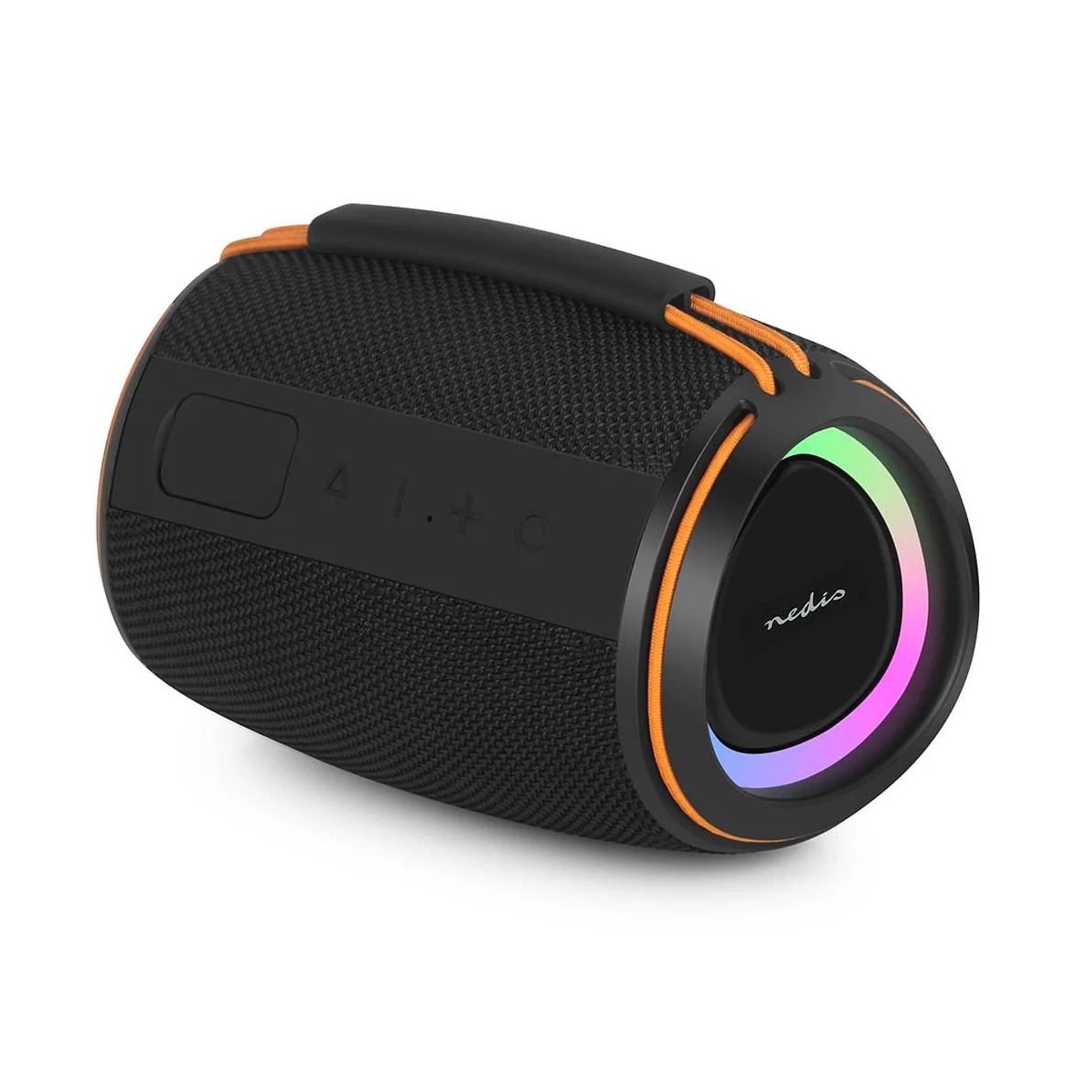 Coluna Bluetooth Portátil NEDIS SPBT2026BK - 40 W com Iluminação LED