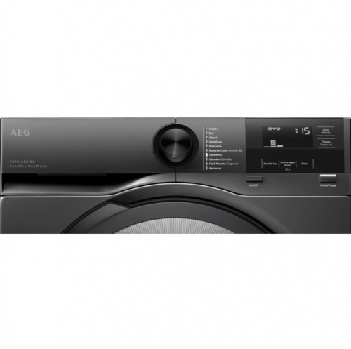 Máquina de Secar Roupa AEG TO7G8ABOBR, 8 kg, Bomba de Calor SensiDry®, Classe C, Motor Inverter Preto