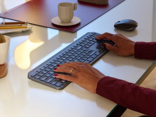 Teclado Logitech MX Keys for Business QWERTY Pan-Nórdico Grafite – 920-010249