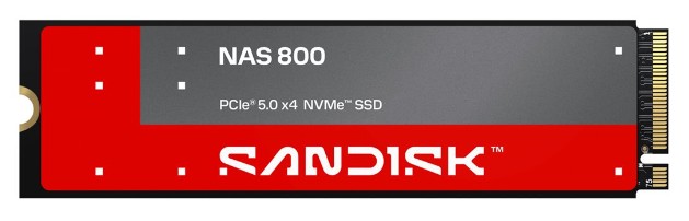 Disco SSD SanDisk NAS 800 3,84 TB M.2 2280 NVMe PCIe 5.0 x4 – SDSNP2384TAN-000E0