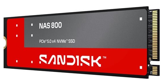 Disco SSD SanDisk NAS 800 3,84 TB M.2 2280 NVMe PCIe 5.0 x4 – SDSNP2384TAN-000E0