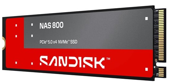 Disco SSD SanDisk NAS 800 1,92 TB M.2 2280 NVMe PCIe 5.0 x4 – SDSNP2192TAN-000E0