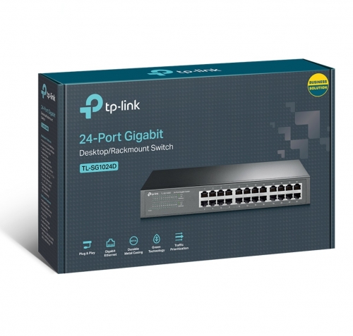Switch TP-Link TL-SG1024D 24 Portas Gigabit Ethernet