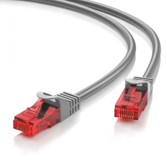 Cabo de Rede EWENT IM0994 – Cat.6 U/UTP, RJ45, 0,25 m, Cinzento