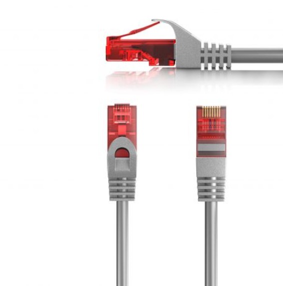 Cabo de Rede EWENT IM0994 – Cat.6 U/UTP, RJ45, 0,25 m, Cinzento
