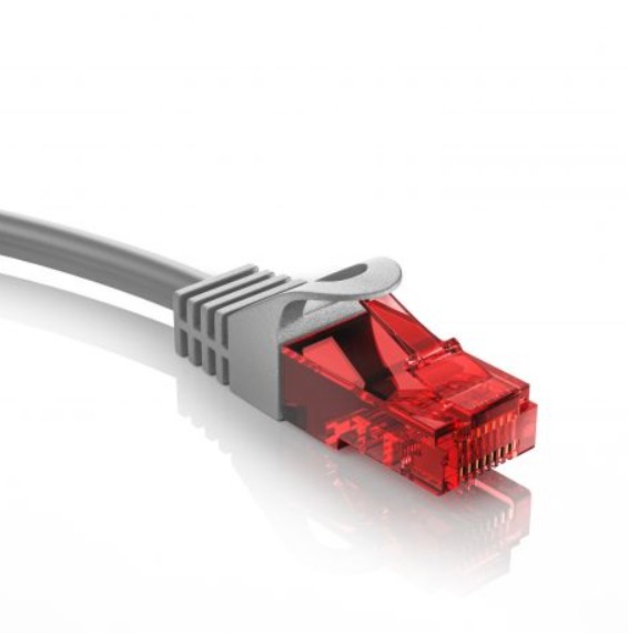 Cabo de Rede EWENT IM0994 – Cat.6 U/UTP, RJ45, 0,25 m, Cinzento