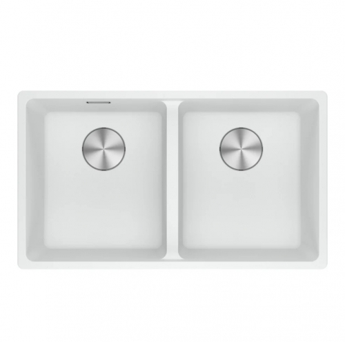 Lava-Loiça Franke Maris MRG 120-35-35 - 2 Cubas, Fragranite Branco Polar, Instalação Inferior