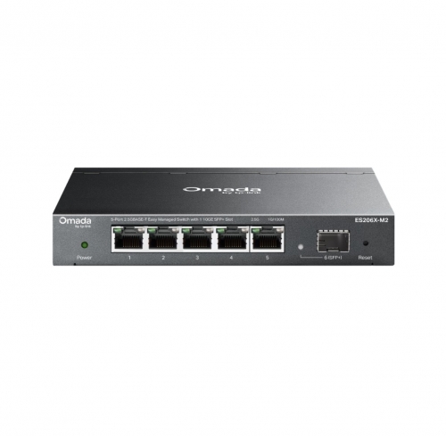 Switch TP-Link Omada 5 Portas 2.5G + 10G SFP+ - ES206X-M2