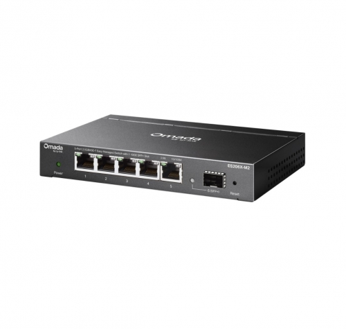 Switch TP-Link Omada 5 Portas 2.5G + 10G SFP+ - ES206X-M2