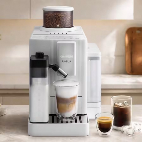 Máquina de Café Automática De'Longhi Rivelia Start Branca EXAM420.55.WXL