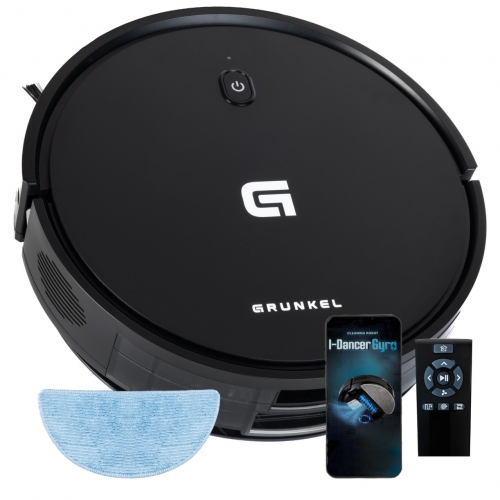 Aspirador Robô Grunkel I-DANCERGYRO – 2 em 1, 2100 Pa, Wi-Fi, Autonomia até 120 Minutos