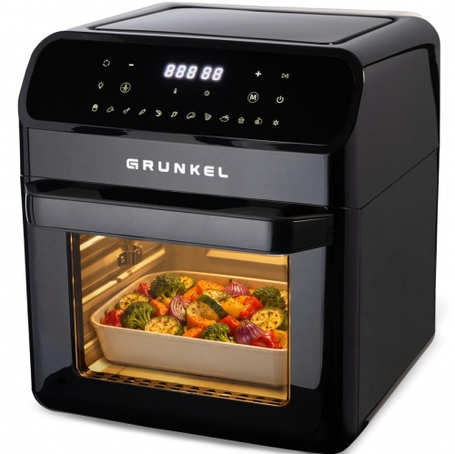 Fritadeira Sem Óleo Grunkel BLACKFRYEROVEN – 12 Litros, 1500 W, 12 Programas, Display Digital