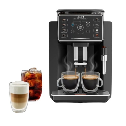 Máquina de Café Espresso Automática KRUPS Sensation Hot & Cold EA9138E0