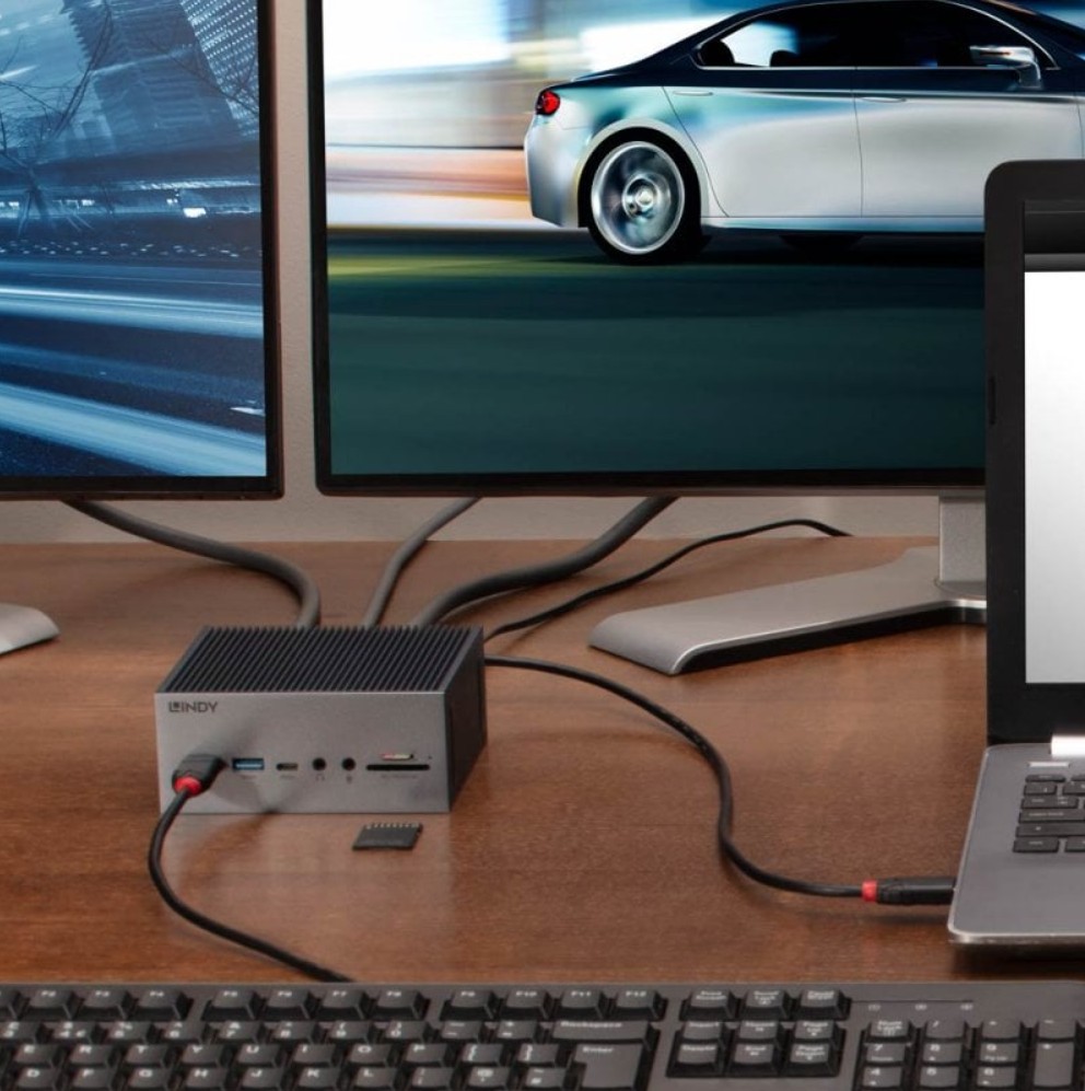 Docking Station LINDY 43351 DST-Pro 100 - USB-C para Portátil