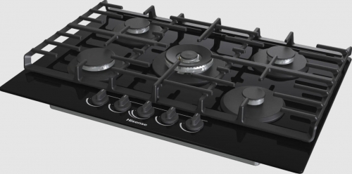 Placa a Gás HISENSE GG773B - 75 cm com 5 Queimadores e Wok
