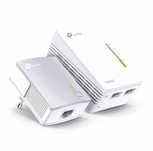 Kit Powerline TP-Link TL-WPA4220 KIT AV600 - Wi-Fi N300, 600 Mbps, 300 Mbps, Plug & Play