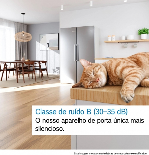 Arca Congelador Vertical Bosch Serie 4 GSN36VIDG No Frost 334 L – Inox Antidedadas, Classe D