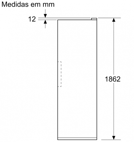 Arca Congelador Vertical Bosch Serie 4 GSN36VIDG No Frost 334 L – Inox Antidedadas, Classe D