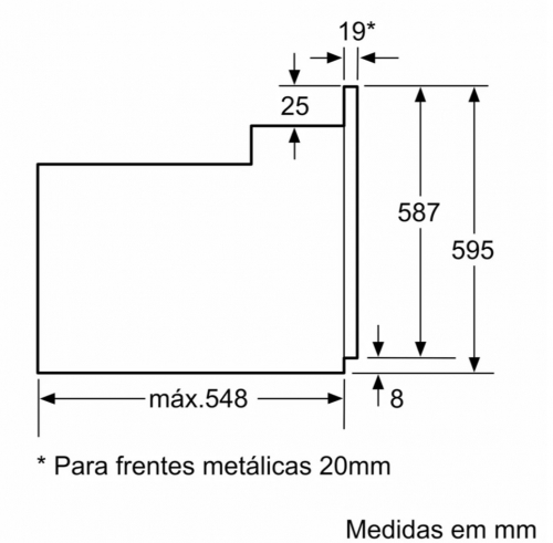 Forno Multifunções de Encastrar Bosch HBF114BS1, 66 L, Inox, Classe Energética A