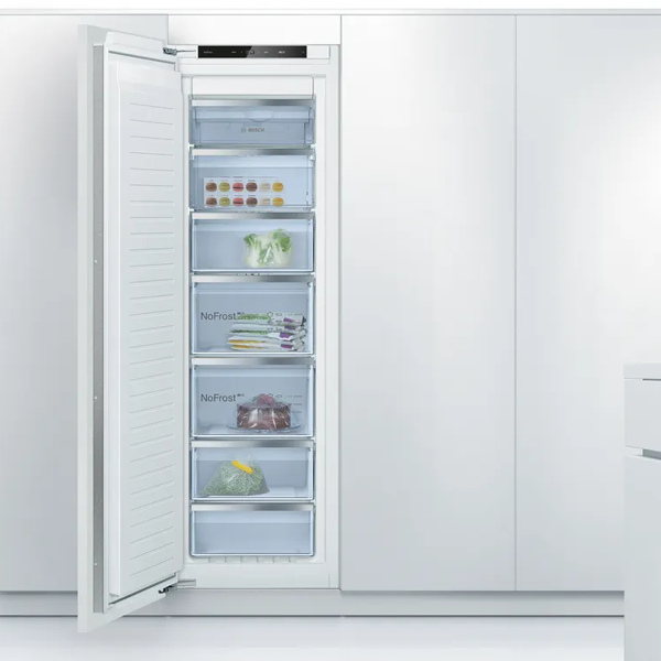 Arca Vertical de Encastre Bosch GIN81ACD0 No Frost, 212 L, Classe Energética D, Série 6