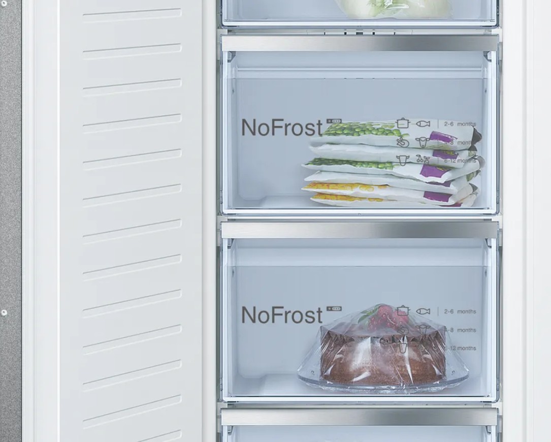 Arca Vertical de Encastre Bosch GIN81ACD0 No Frost, 212 L, Classe Energética D, Série 6