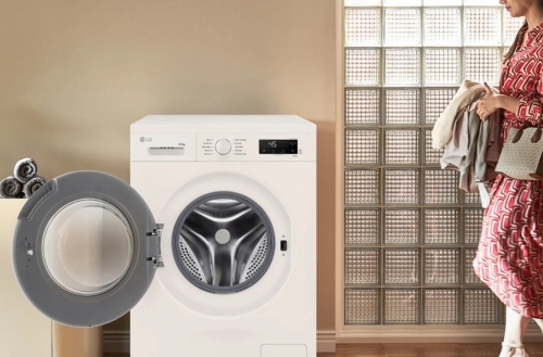 Máquina de Lavar e Secar LG W4X1085NWH 8 kg / 5 kg, 1400 rpm, Inverter Direct Drive, 6 Motion, Steam, Wi-Fi ThinQ – Branca