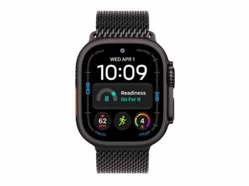 Apple Watch Ultra 4 GPS + Cellular 49 mm – Titânio Preto, Círculo Milanês M, 64 GB – MJAV4QL/A