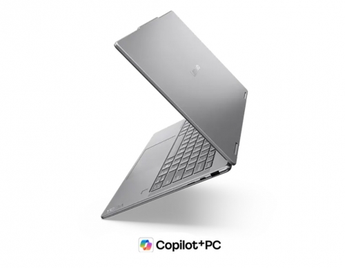 Portátil Lenovo Yoga 7 2-in-1 Aura Edition 14" OLED 2.8K, Core Ultra 7 355, 32 GB, 2 TB SSD, Windows 11 + Pen – Luna Grey – 83TC00AJPG
