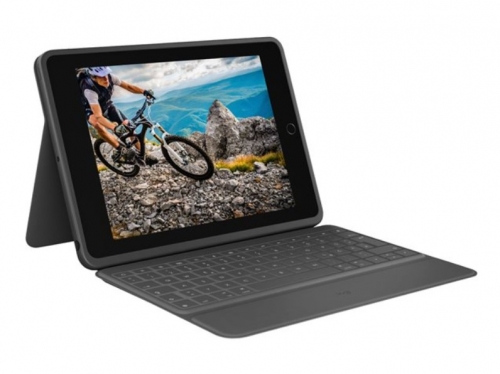 Teclado Logitech Rugged Folio - QWERTZ Suíço para iPad 10,9" e iPad A16 - 920-011202