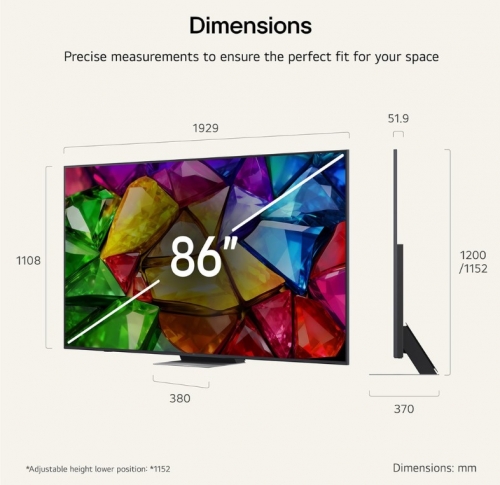 TV LG Mini RGB evo AI MRGB88 86" 4K – 86MRGB88B6B