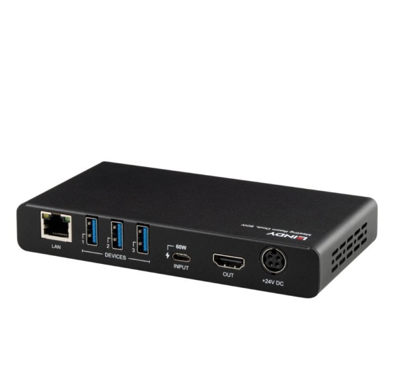 Dock Lindy Meeting Room USB-C 60W – HDMI 4K, USB-A e Gigabit Ethernet – 43424
