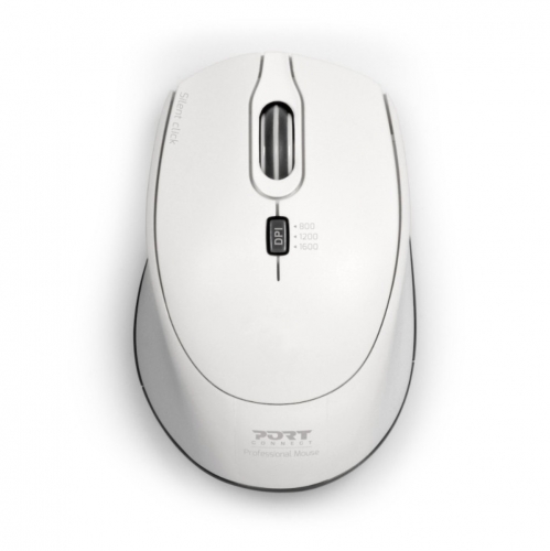 Rato PORT Designs Silent Wireless Mouse 1600 DPI – Branco - 900714