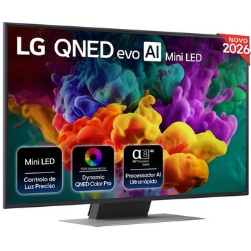 Smart TV LED LG 50" QNED evo AI Mini LED 4K – 50QNED87B6A