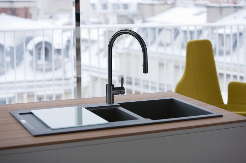 Misturadora de Cozinha FRANKE Eos Neo Duche Preto Industrial – 115.0613.671