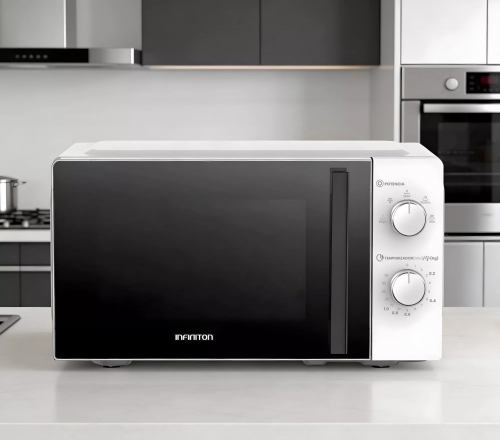 Micro-ondas Infiniton 20 L, 700 W, Mecânico, Branco – MWTW2070