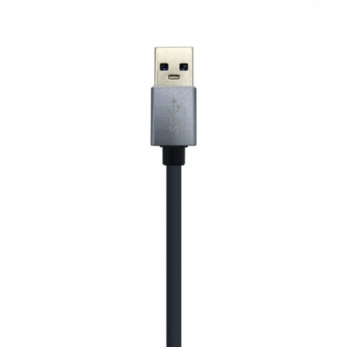 Conversor USB 3.0 para Gigabit Ethernet + Hub 3x USB 3.0, Cinzento AISENS A106-0401