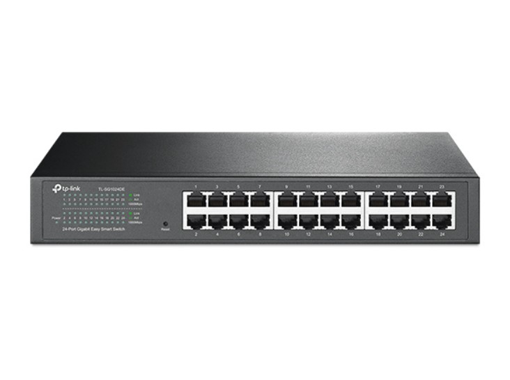 Switch TP-Link TL-SG1024DE Gigabit Easy Smart de 24 Portas RJ45 10/100/1000 Mbps – VLAN, QoS e IGMP Snooping