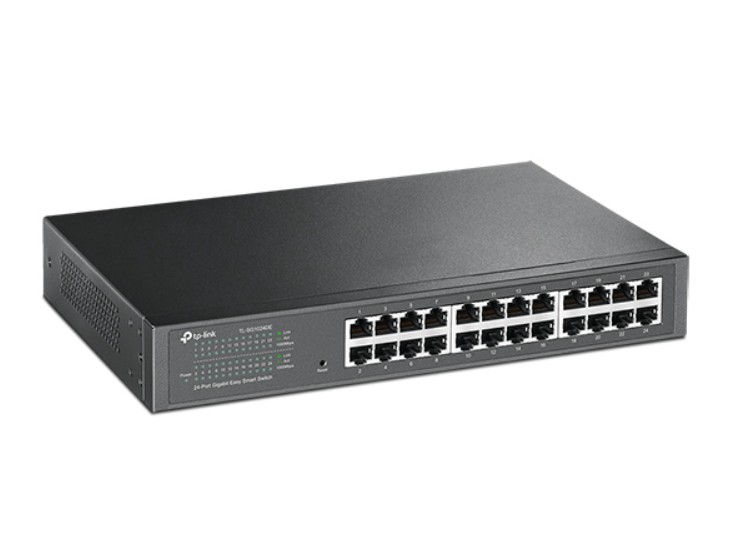 Switch TP-Link TL-SG1024DE Gigabit Easy Smart de 24 Portas RJ45 10/100/1000 Mbps – VLAN, QoS e IGMP Snooping