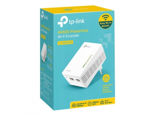 Adaptador Powerline TP-Link TL-WPA4220 AV500 com Wi-Fi N e 2 Portas Ethernet