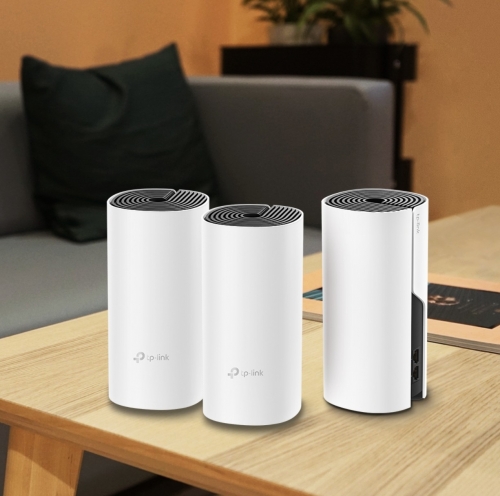 Sistema Wi-Fi Mesh TP-Link Deco M4 AC1200 Dual Band, Pack de 3 Unidades, Gigabit Ethernet - DECO M4(3-PACK)
