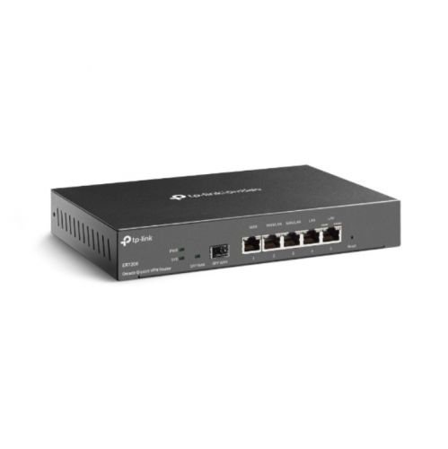 Router VPN TP-Link SafeStream TL-ER7206 Gigabit Multi-WAN, 6 Portas Gigabit, SFP, VPN IPsec/OpenVPN, Gestão Omada SDN