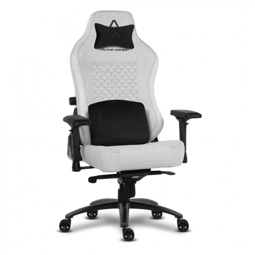 Cadeira Gaming ALPHA GAMER Yara Light Grey em Tecido – AGYARALTGRYFB