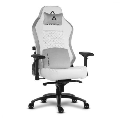 Cadeira Gaming ALPHA GAMER Yara White PU – AGYARAWTPU