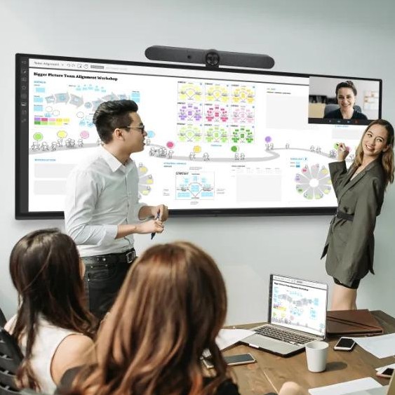 Monitor Interativo i3CONNECT i3TOUCH ULTRA 105", 5K Ultra Wide, Touch, Formato 21:9, com Cabo e Suporte de Parede – 10010482