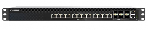 Switch Gerível QNAP 18 Portas 10GbE/25GbE com PoE++ - QSW-M5218P-6F12T