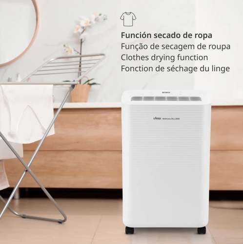 Desumidificador UFESA HarmonyDry 2000 12 L/Dia com Depósito de 2 L